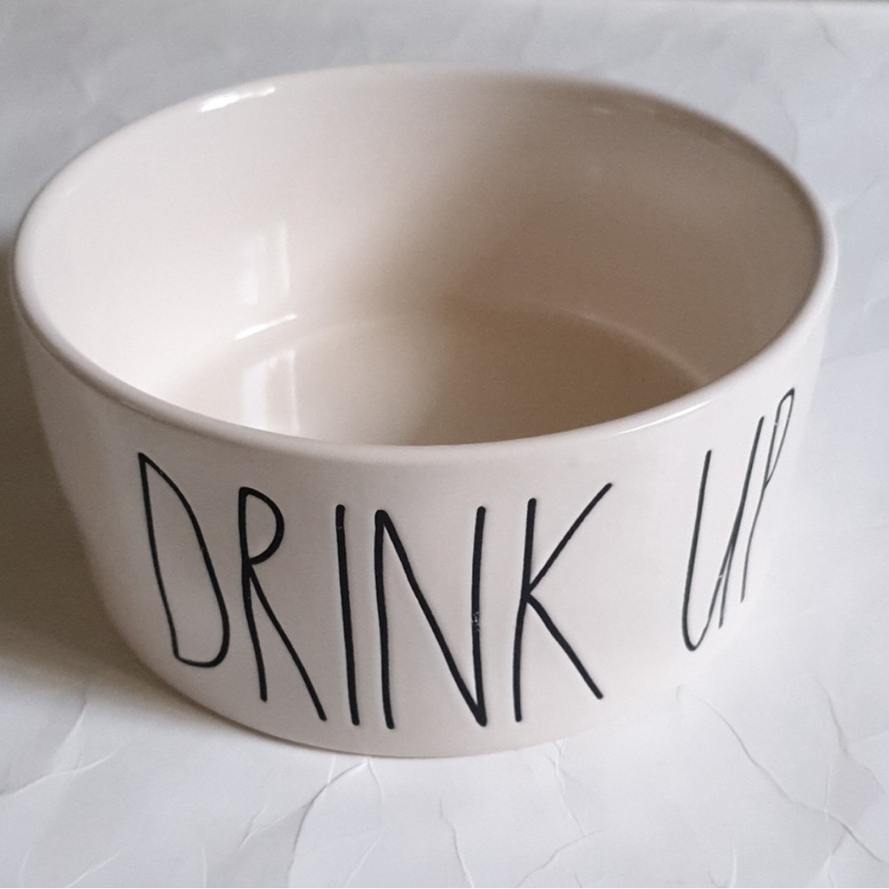 Rae Dunn “EAT UP” “DRINK UP” Pet/Dog Bowl Dish 6” Artisan Collection by Magenta